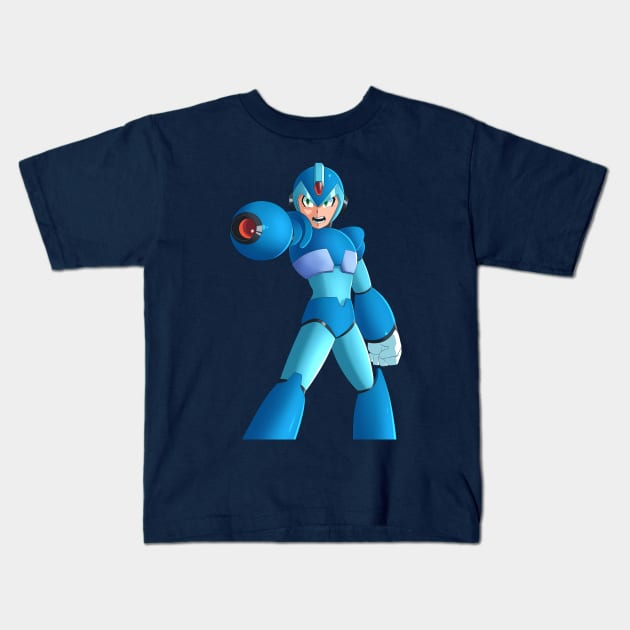 Megaman X Kids T-Shirt by SenpaiLove